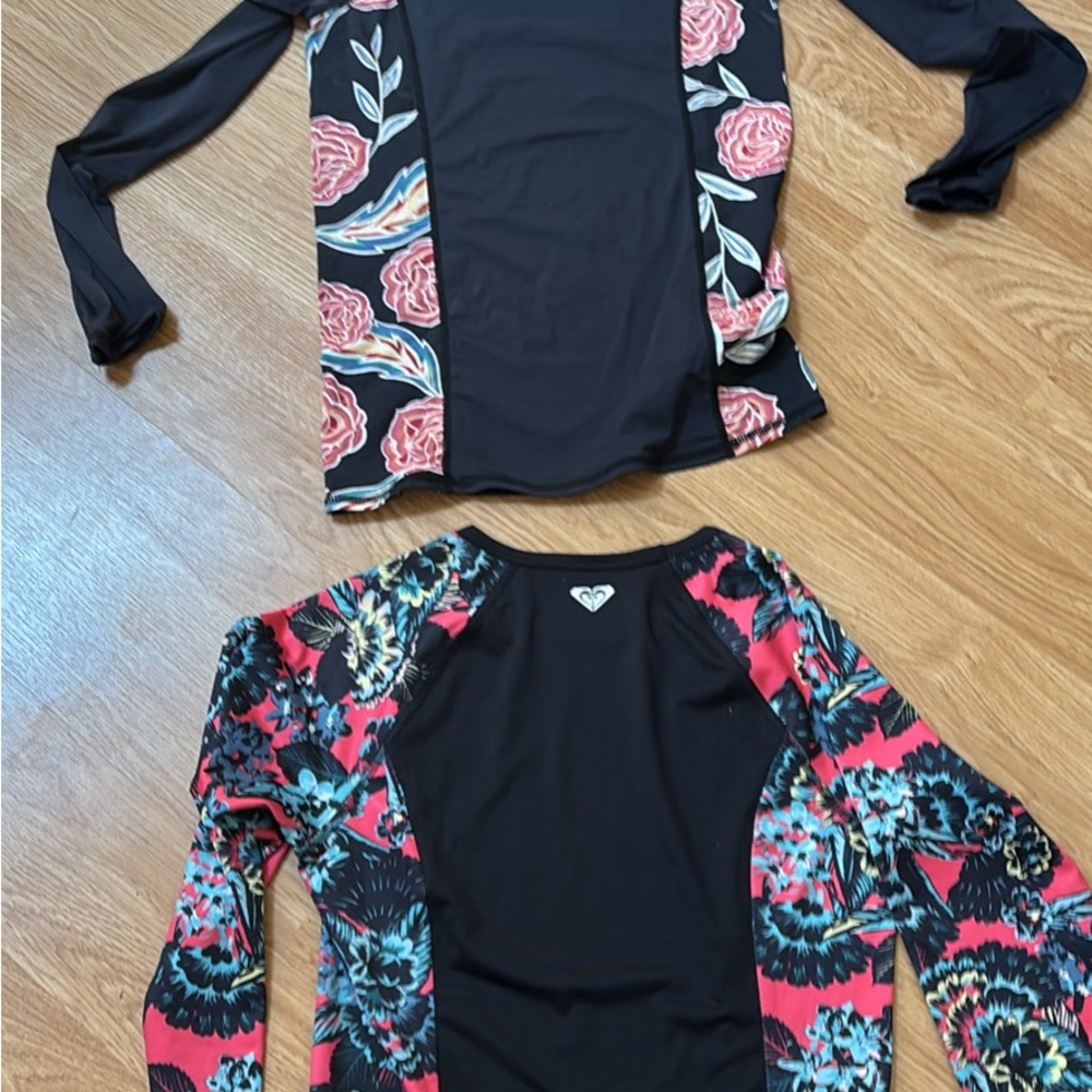 Roxy women’s Rushguard long sleeve size M $14 each